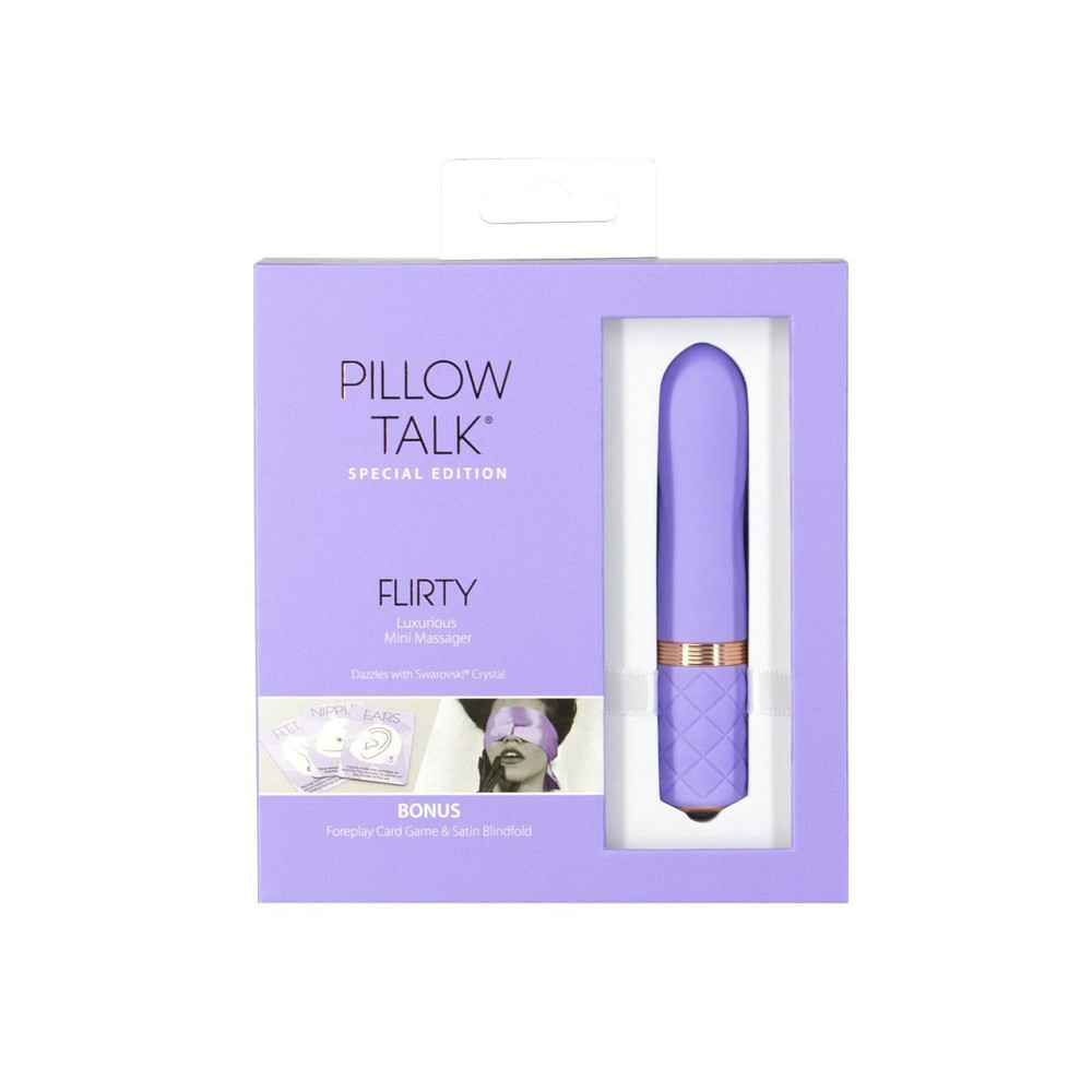Роскошный вибратор Pillow Talk Flirty Purple Special Edition, Сваровски, повязка на глаза+игра Sex Aura Киев - изображение 8
