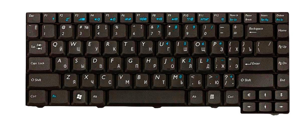 Клавиатура для ноутбука Benq Joybook (U121W) Black, RU Вінниця - фото 3