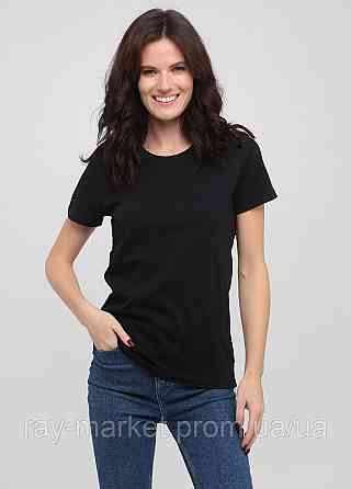 Футболка базова щільна Stedman Comfort-T жіноча чорна (ST2160-BLO) L Київ