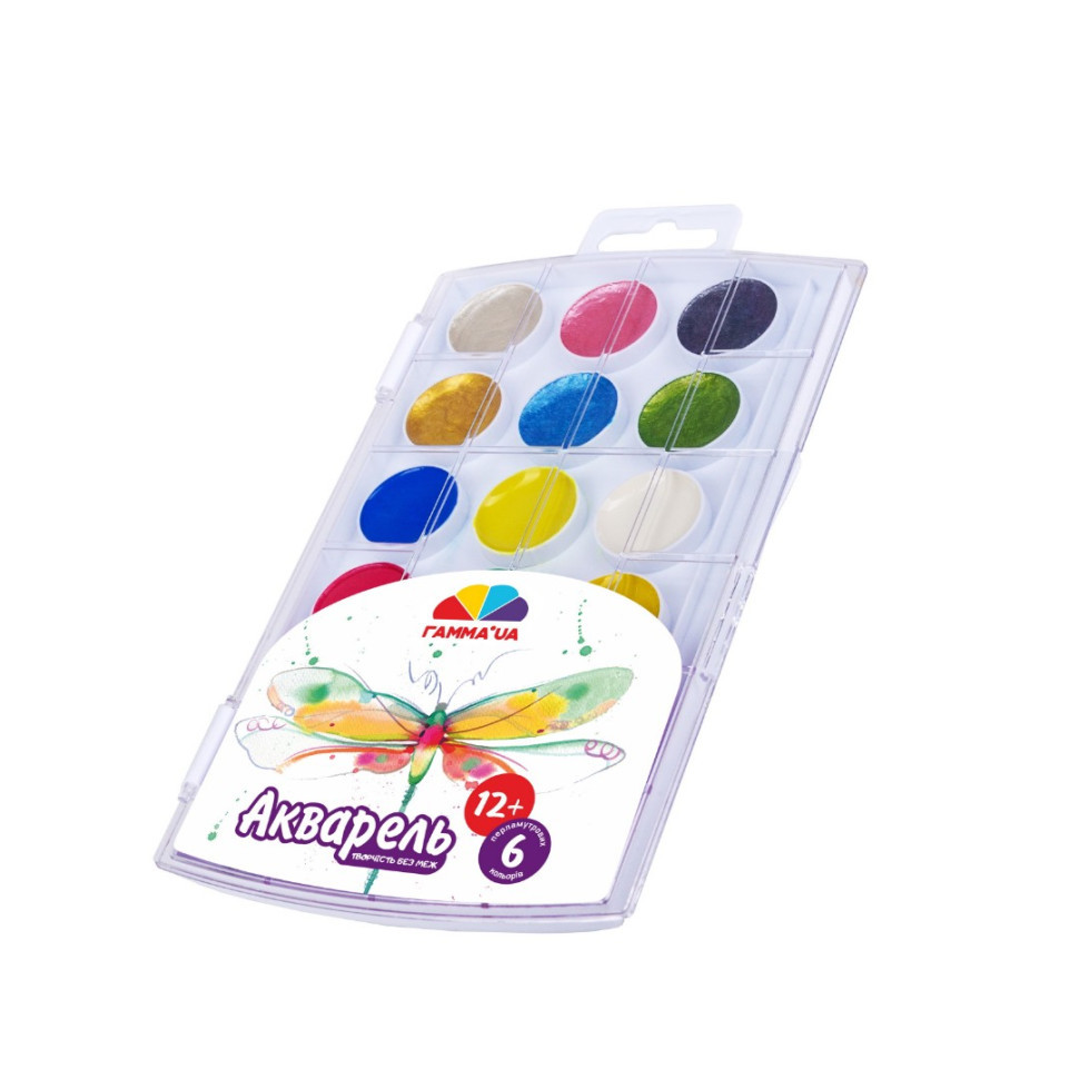 Дитяча акварель "Творчість" 400112, 18 кольорів, медова, без пензля Вінниця - фото 1