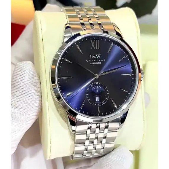 Годинник чоловічий механічний Carnival New York Сріблястий Київ - фото 5