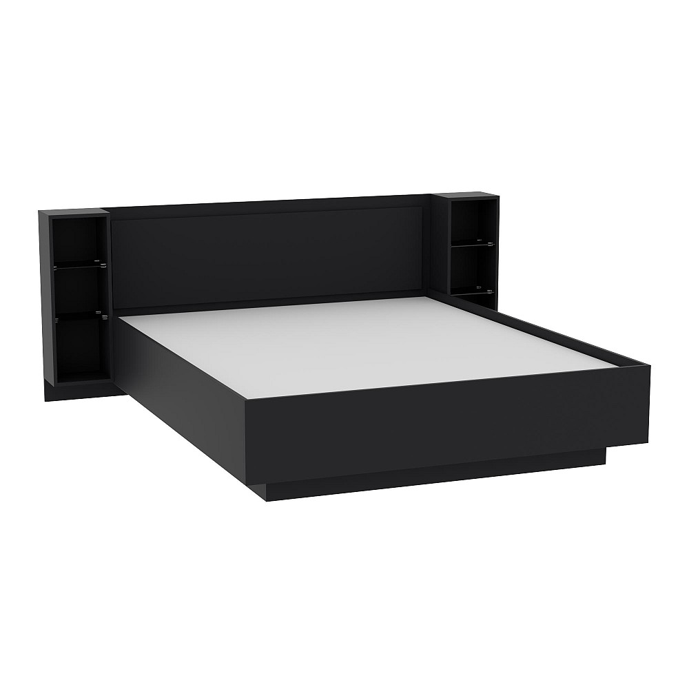 Кровать Кристалл №1 двуспальная, Антрацит, 2035х1976х850 Львов - изображение 1