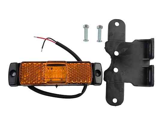 Фонарь жёлтый (универсальный) с кронштейном 80.3731-00-1 маркерный Мукачево