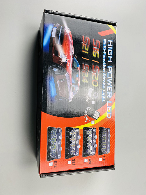 Маячок проблисковий S20 стробоскоп 9-80V 4led діодів мигалка мигалка помаранчевий спалах під скло Мукачево - фото 9