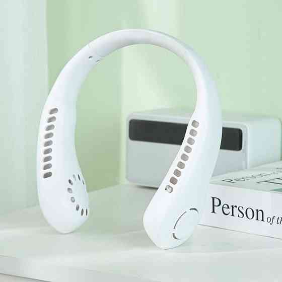 Вентилятор на шию Hands-free USB міні-вентилятор X9 з акумулятором (WX6504) різні кольори Дніпро