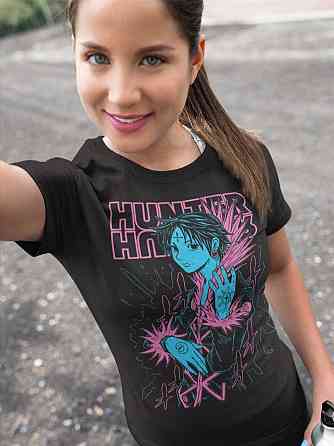 Футболка аниме Охотник × Охотник оверсайз (S/M/L) Черний AnimeJ0117 Днепр