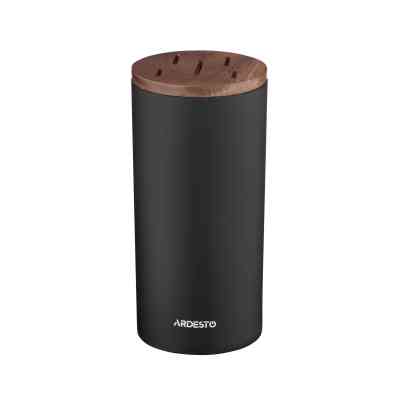 Набор ножей Ardesto Gemini, 6 предметів, нержавіюча сталь, пластик, чорний (AR2105BL) Винница