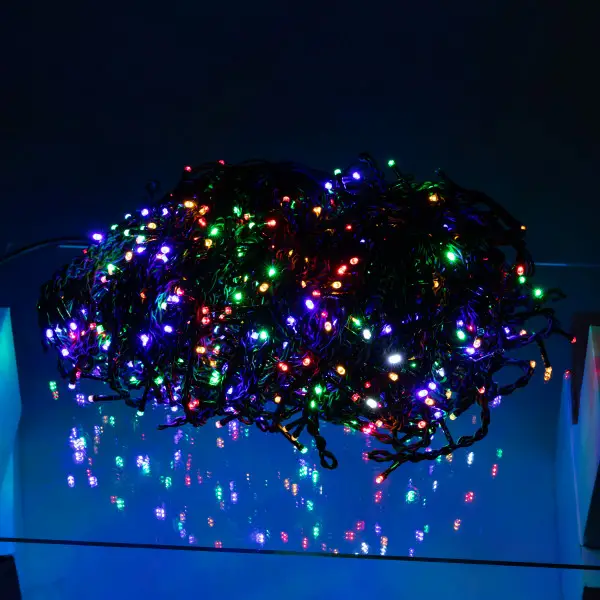 Garlando Вулична гірлянда Бахрома 50 м 840 LED чорний провід Мультиколор 50MBML Коломыя - изображение 3