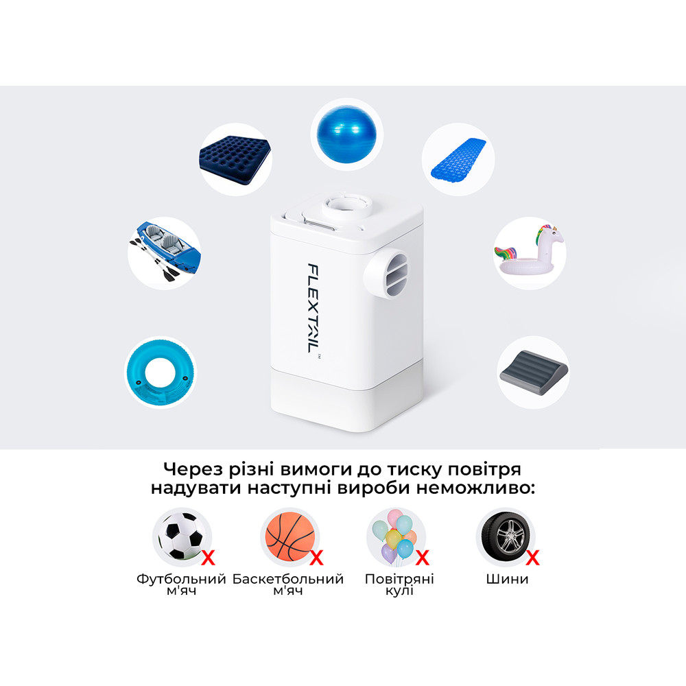 Насос-ліхтар-powerbank кемпінговий Flextail Max Pump 2 Plus, помаранчевий Київ - фото 15