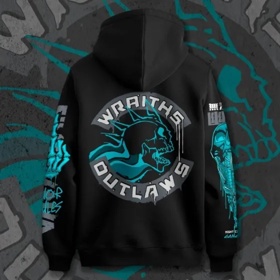 Худи для подростка мальчика с принтом Cyber Punk Wraith140 Outlaw140 Размер 160 Anime11256 Днепр