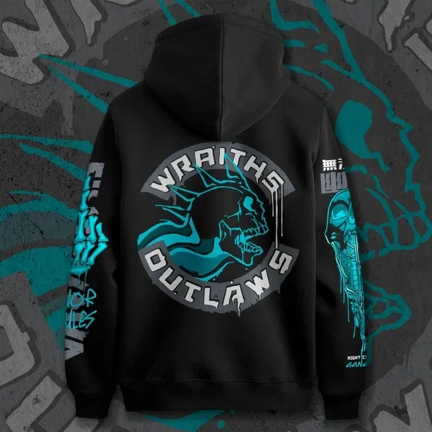 Худи для подростка мальчика с принтом Cyber Punk Wraith140 Outlaw140 Размер 160 Anime11256 Днепр - изображение 1