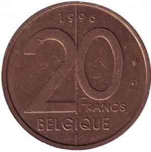 20 франков. 1996 год, Бельгия (Belgique). Полтава