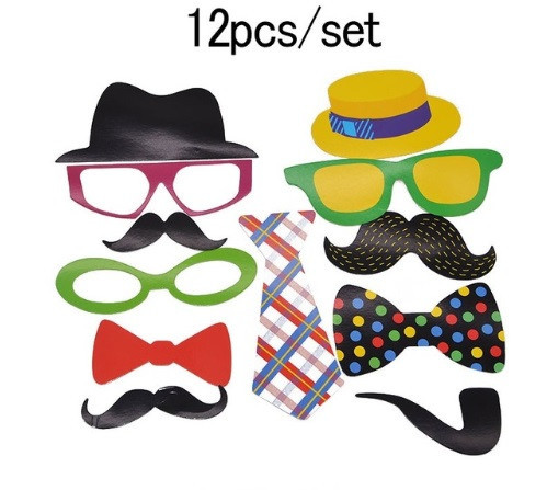 Фотобутафория для праздника 12 деталей one size разноцветный Киев - изображение 2