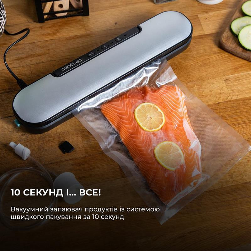 Вакуумний пакувальник Cecotec SealVac Easy Magnetik (CCTC-04375) ( сріблястий з чорним ) Харьков - изображение 2