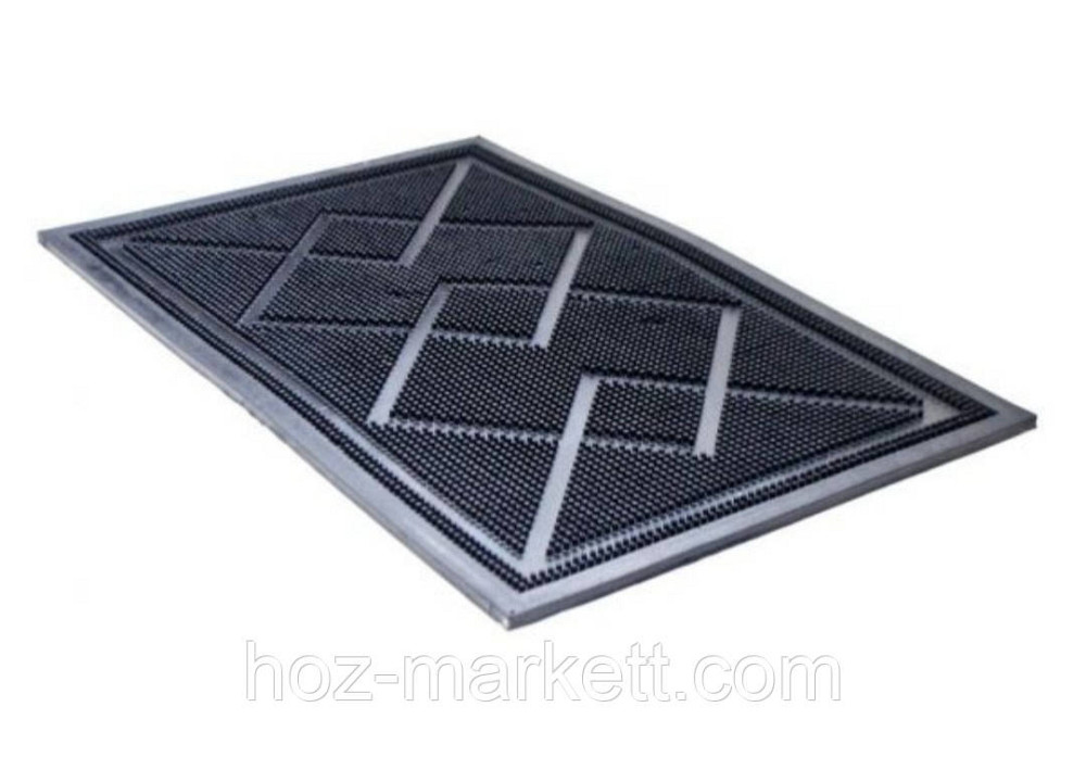 Коврик резиновый придверный  шипованный с бортом 55 см х 35 см х 0.7 см Харьков - изображение 3