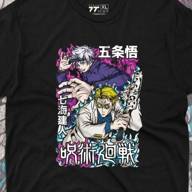 Футболка для підлітка хлопчика з принтом Магическая Битва Сатору и Кенто Розмір 160 Anime10532 Дніпро - фото 4