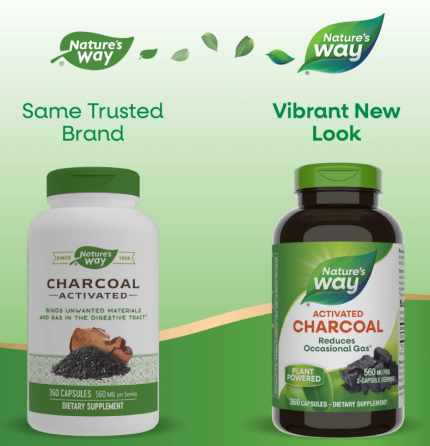 Активоване вугілля Nature's Way Charcoal Activated 360 капс Київ