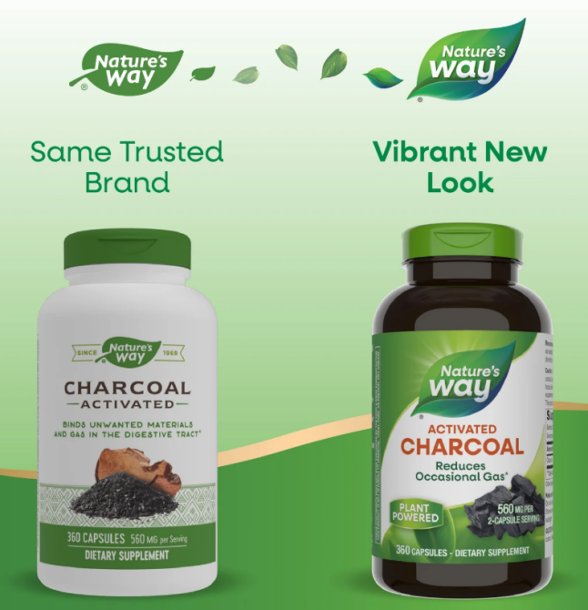 Активированный уголь Nature's Way Charcoal Activated 360 капс Киев - изображение 5