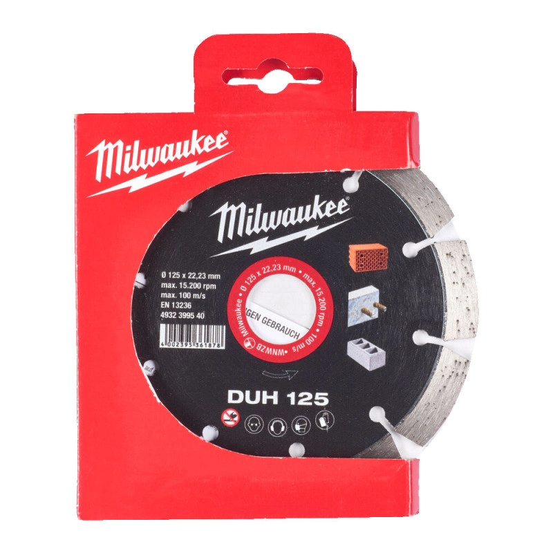 Диск алмазний MILWAUKEE DUH 125, діаметр 125мм (залізобетон, цегла) 4932399540 Київ - фото 2