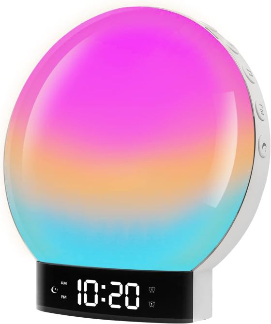 Настільний годинник з нічником та з динаміком Bluetooth D70.20 Луцьк - фото 1