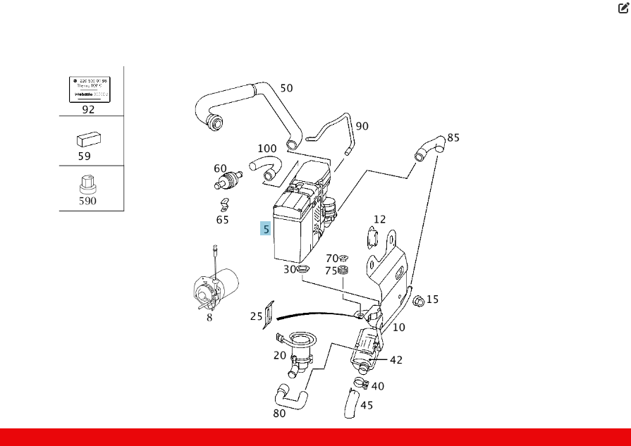 Mercedes-Benz  A2205004498 Автономний обігрівач Webasto Thermo Top C S-class short W220 S-class long V220 Одеса - фото 2