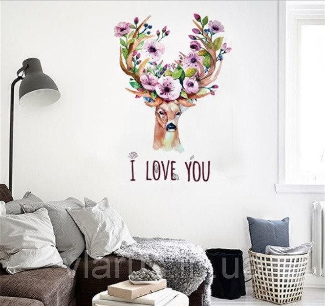 Наклейка интерьерная на стену Олень Киев - изображение 3