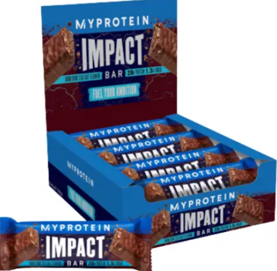 Протеиновые батончики Myprotein Impact Protein Bar 12x64g Темный шоколад Киев