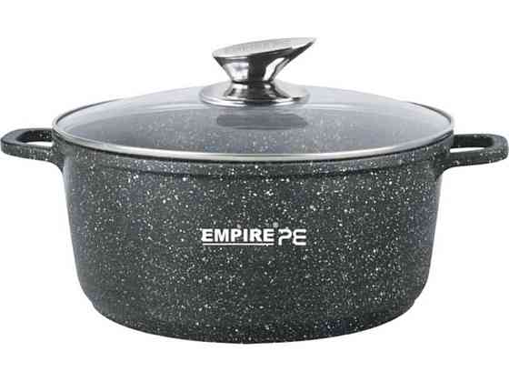 Кастрюля 2л с антипригарным гранитным покрытием Блэк 7323 ТМ EMPIRE Киев