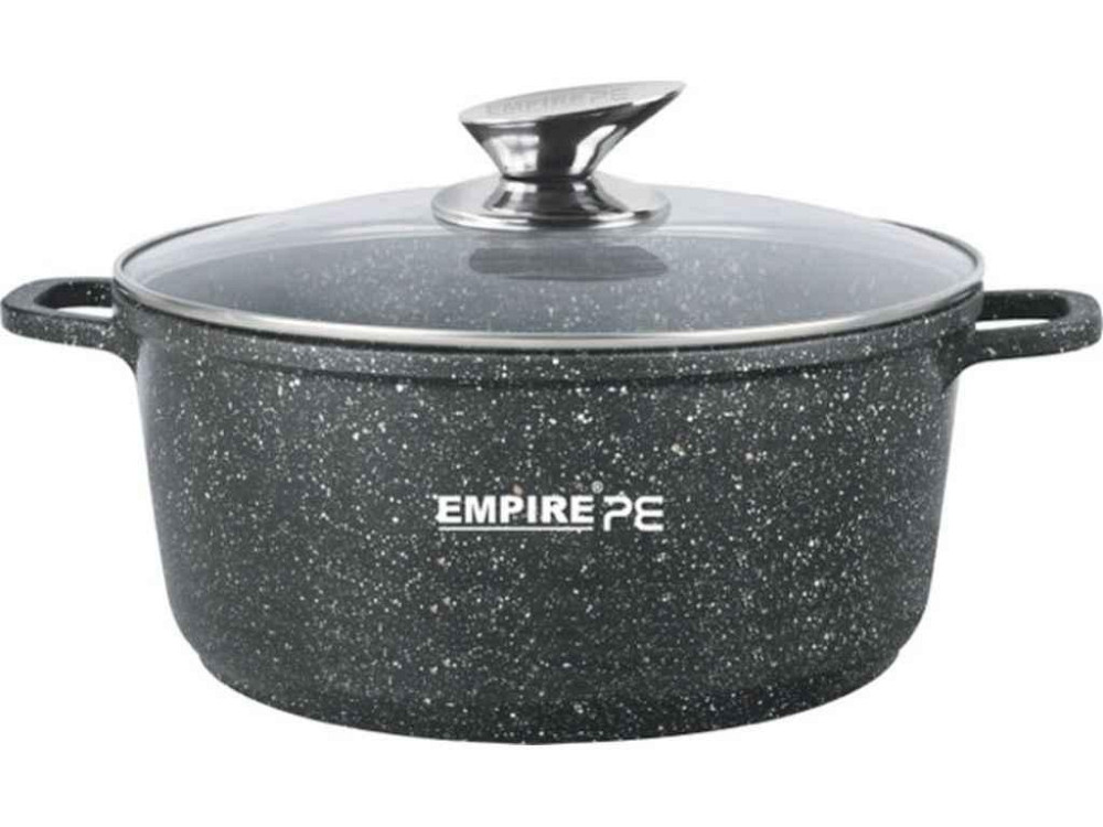 Кастрюля 2л с антипригарным гранитным покрытием Блэк 7323 ТМ EMPIRE Киев - изображение 1