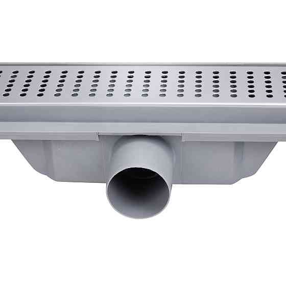 Трап Qtap Dry FB304-600 лінійний із сухим закривом і неіржавкою решіткою 600х73 Київ