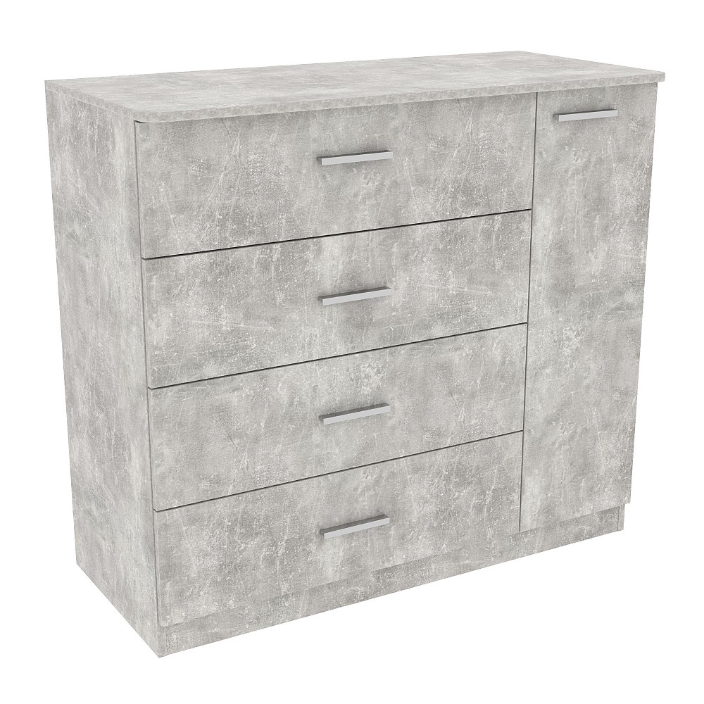 Комод Сабрина №2, Бетон, 1100/500/1000 Львов - изображение 1