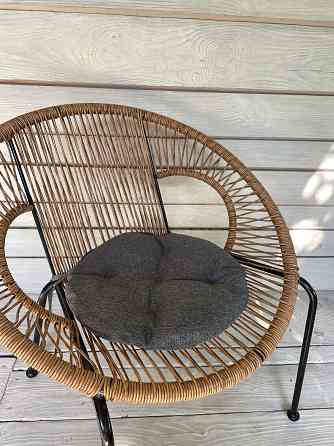 Подушка для стільців (38x38х5 см) кругла Decorator Мальмо колір колір темно-сірий 84-047 Київ