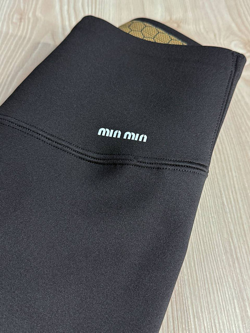 Лосины женские Clover 9973 утепленные с пуш-ап и широким поясом черные, черный, S Киев - изображение 14