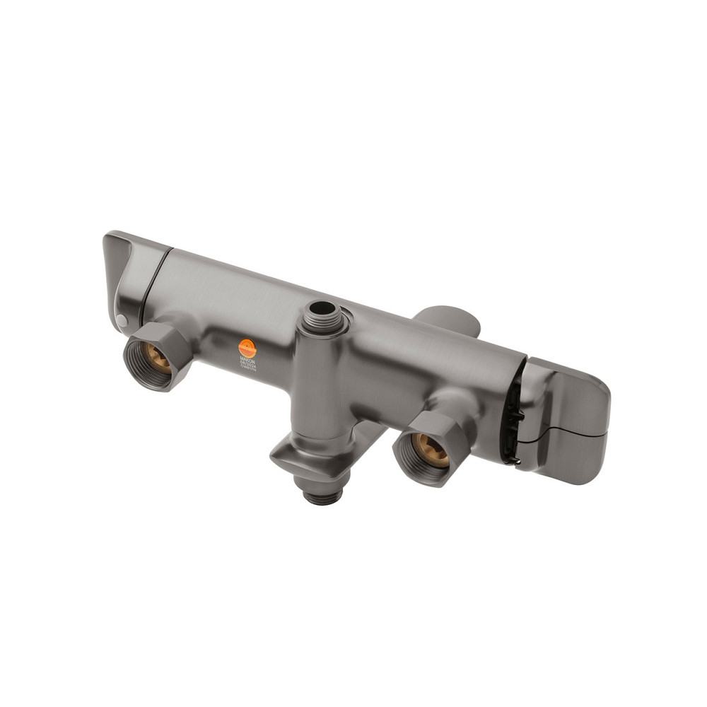 Душева система пристінна з виливом Kroner KRP Makon - GRP063 графіт Київ - фото 4