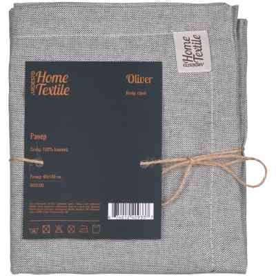 Доріжка на стіл Ardesto Oliver сірий 40х140см, 100% бавовна (ART01OD) Вінниця