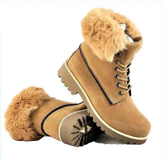 Змінні півчоботи Жіночі Бежеві з Хухом Черевики (розміри: 36) - 44-3 Дніпро