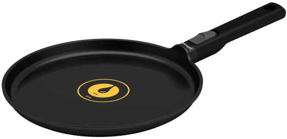 Сковорода блинная со съемной ручкой Ringel Grey Line 24 см (7138160) Киев
