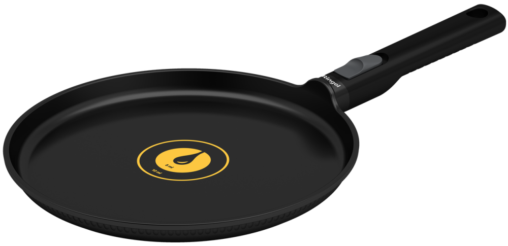 Сковорода блинная со съемной ручкой Ringel Grey Line 24 см (7138160) Киев - изображение 1