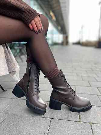 Arcoboletto Ботинки Arcoboletto коричневые натуральная кожа зима высота 18 см (5697) Коломыя