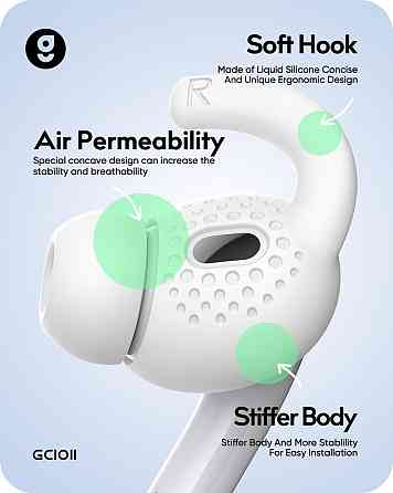 Чохли-гачки для AirPods Pro 2 Gcioii (3 пари) Луцьк