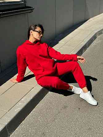 Теплый костюм женский Красный XS/S Харьков