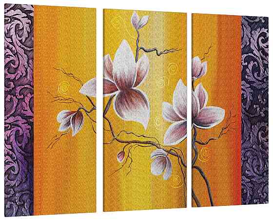 Модульна картина Квіти Абстракція Art-163_XXL Київ