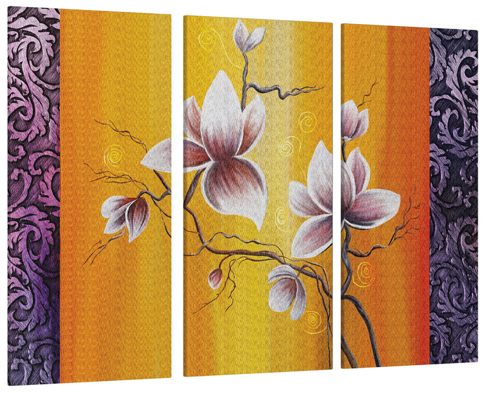 Модульна картина Квіти Абстракція Art-163_XXL Київ - фото 1