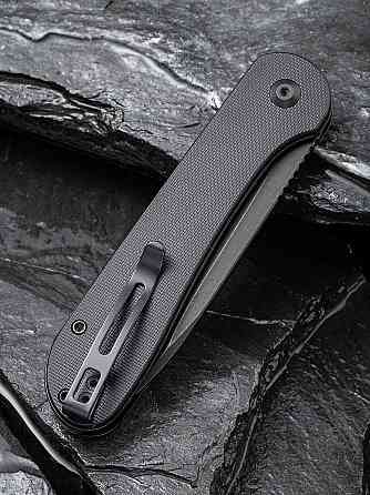 Ніж складаний туристичний Civivi Elementum Pocket, (8.9 см) 14C28N / G10 чорний Київ