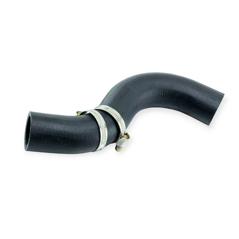 Патрубок Ланос 1,5 верхний с кондиционером c хомутами радиатора Мукачево - изображение 1