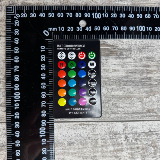 LED T10 W5W лампи 2шт, 6 SMD 5050, 16 кольорів, з пультом ДУ, авто, габарити, салон Київ