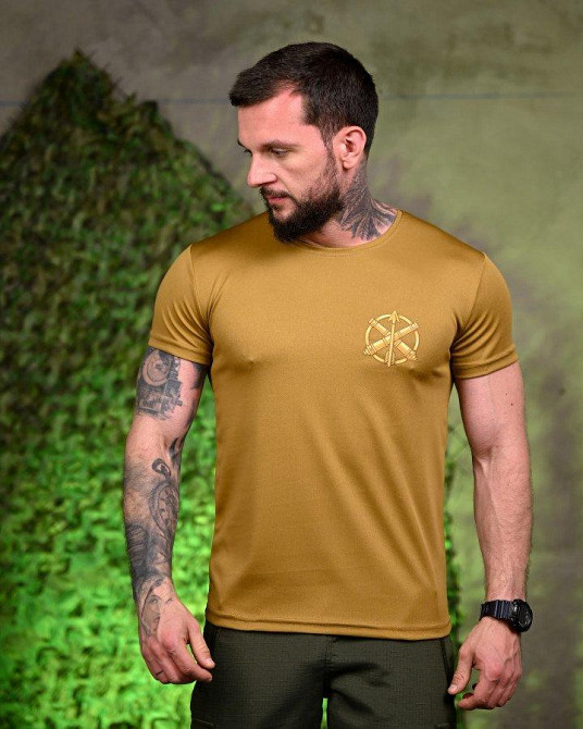 Тактическая потоотводящая футболка принт койот мужская сППОкій 52 Одесса - изображение 2