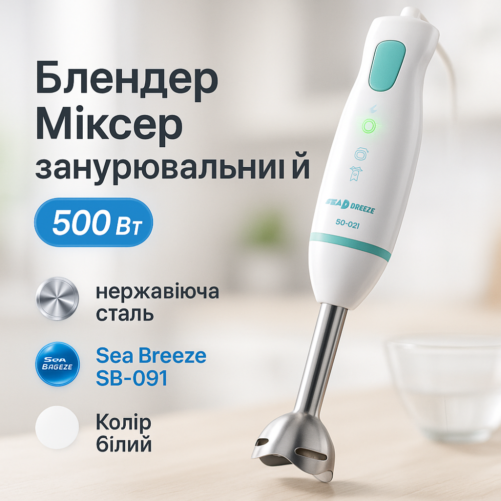 Легкий блендер для дома, Погружной блендер для сбивания детского пюре кухня SU-18 Львов - изображение 10