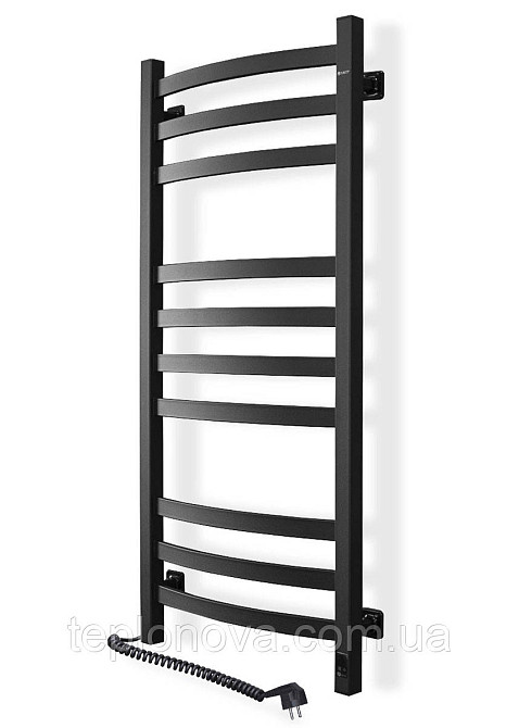 Сушарка для рушників електрична Navin Avalon 480х1000 Sensor ліва, чорний муар Чернівці - фото 1