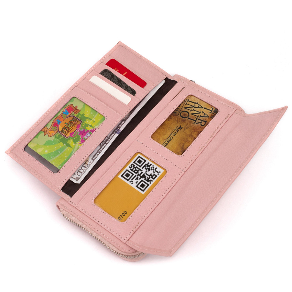 Кошелек пастельный женский ST Leather 19297 Розовый Киев - изображение 5